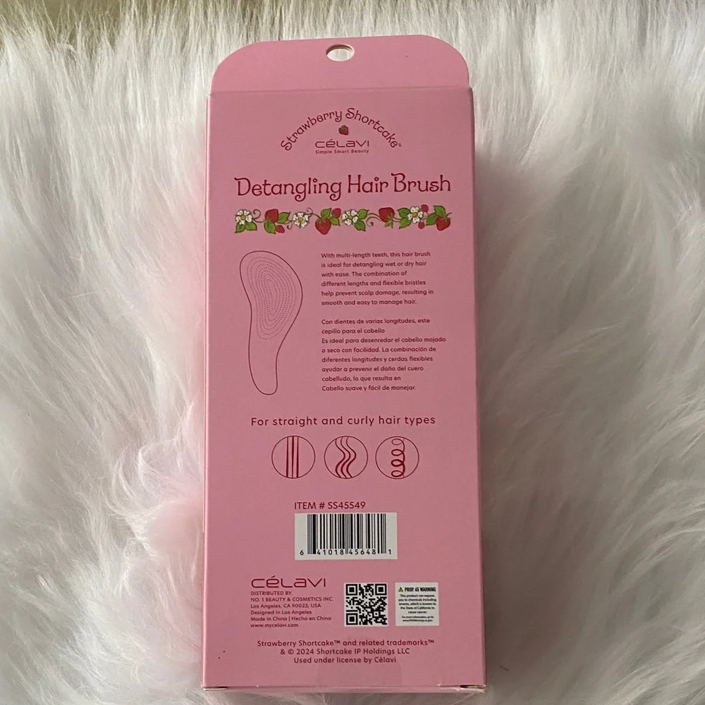 Strawberry Shortcake Pink Detangling Hair NIB